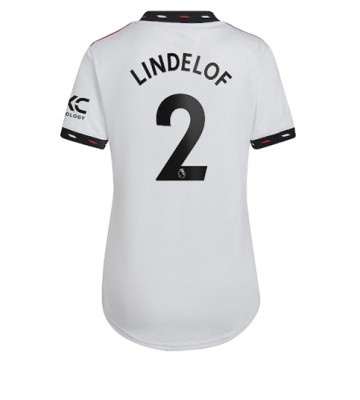 Manchester United Victor Lindelof #2 Bortedrakt Kvinner 2022-23 Kortermet